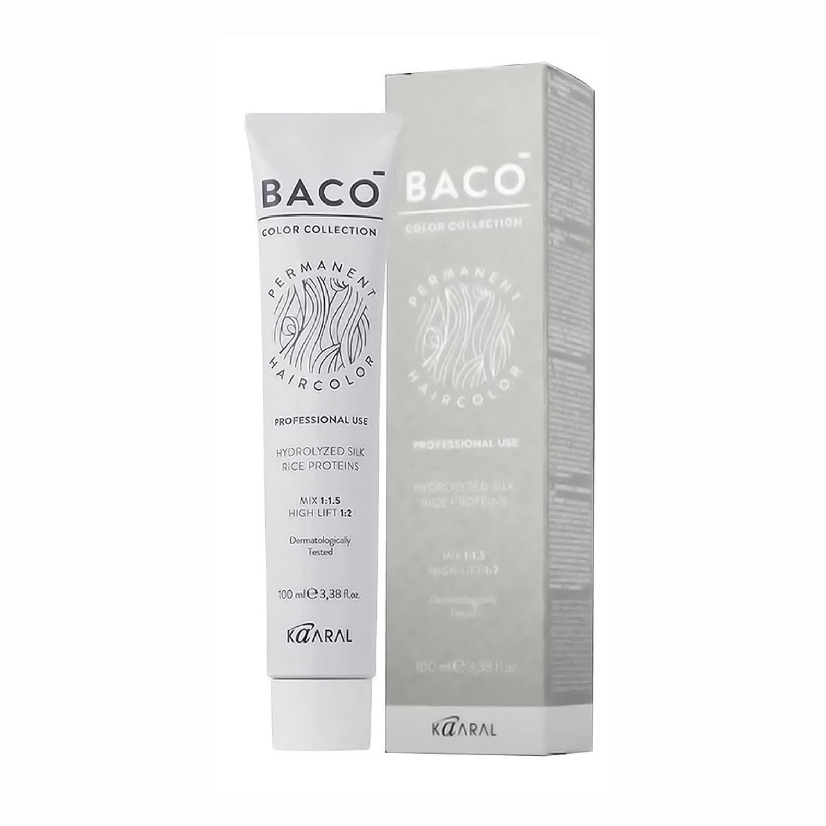 Перманентна фарба для волосся Kaaral Baco Color Collection з низьким вмістом аміаку, SL 12.12 Блондин попелясто-фіолетовий, 100 мл